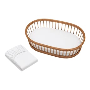 2er-Pack Spannbetttuch oval, klein