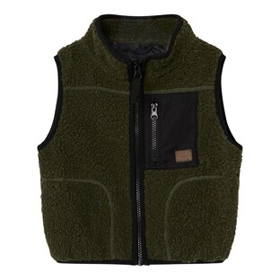 Gilet sans manches en peluche