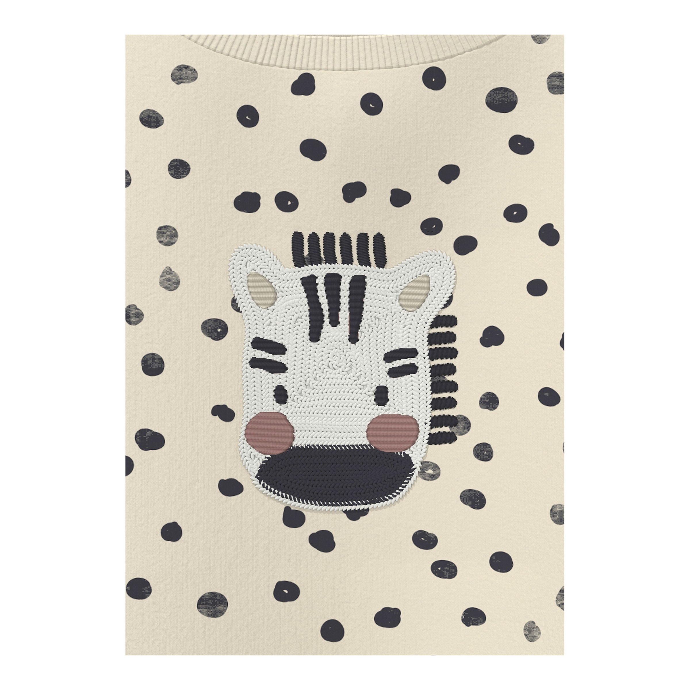Sweatshirt Zebra Punkte