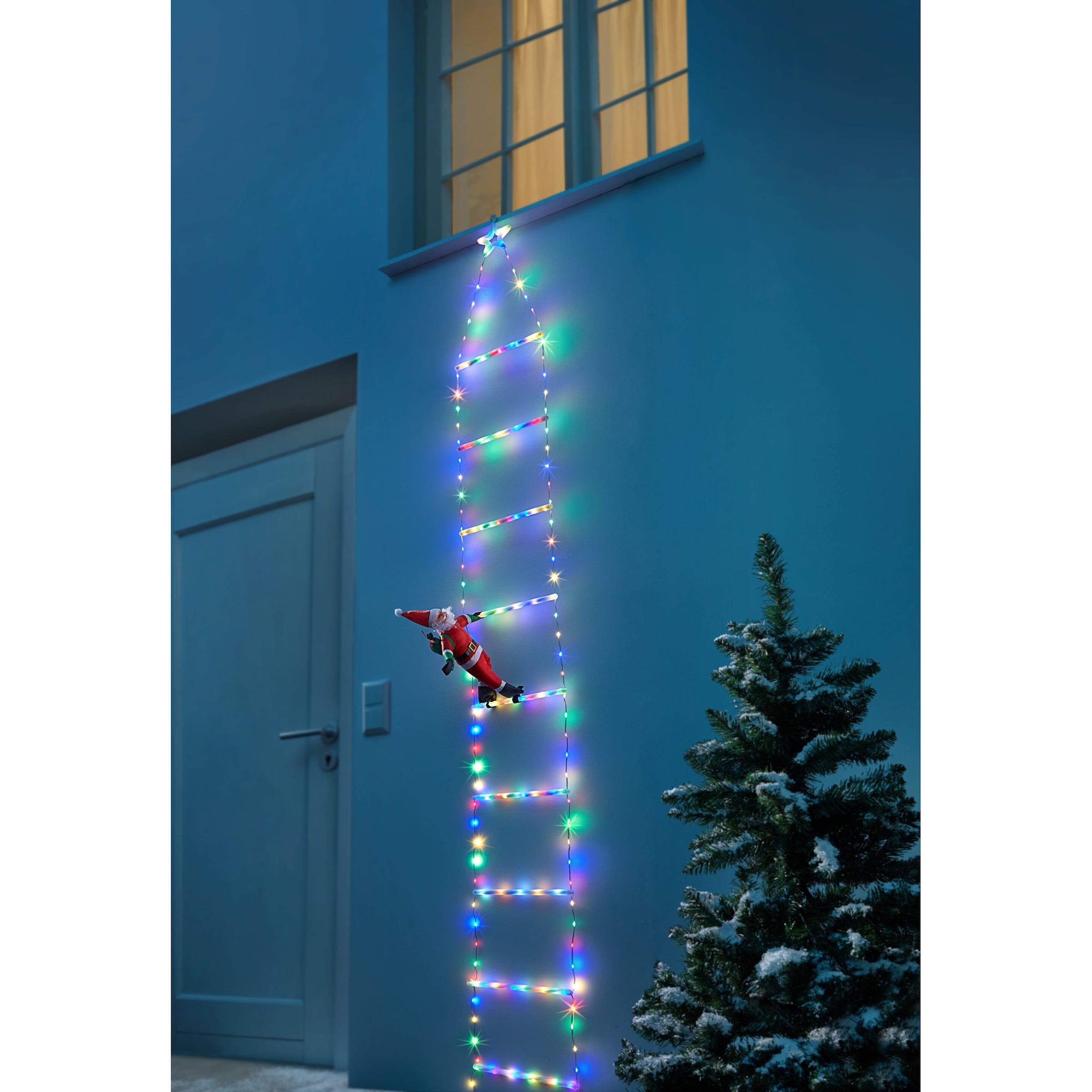 LED-Weihnachtsleiter „Weihnachtsmann“