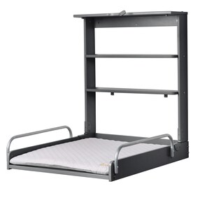 Wandwickelregal inkl. Wickelauflage roba Style grau 