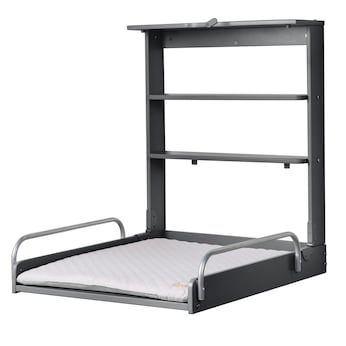 Wandwickelregal inkl. Wickelauflage roba Style grau
