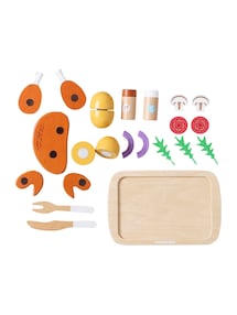 Kinder Spiel-Hähnchenbraten mit Zubehör, Holz FSC®
