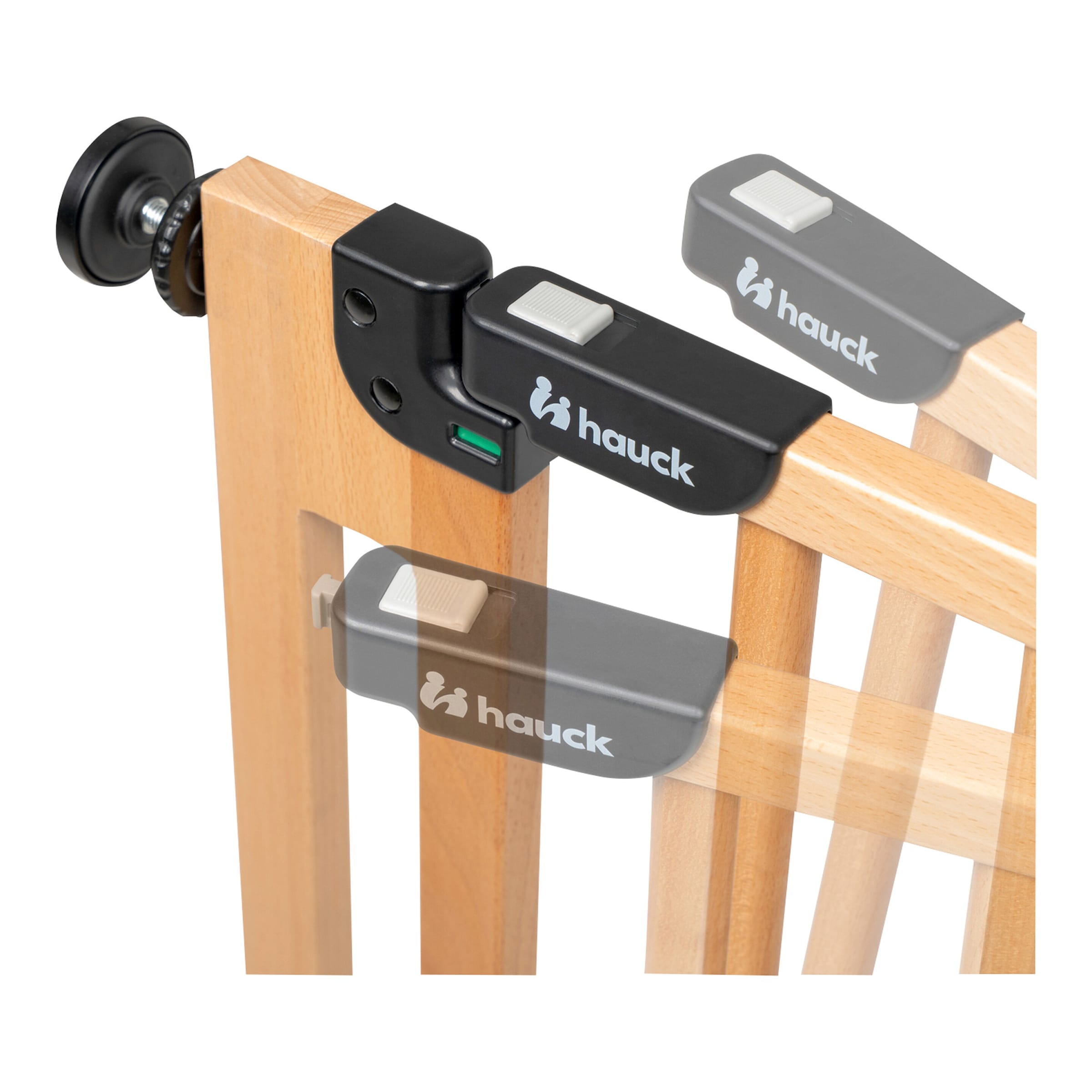 Tür- und Treppenschutzgitter Clear Step Easyclose Eco, 75-80 cm