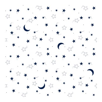Ganzjahresschlafsack Tencel™ Lyocell Mond- und Sterne 2.5 TOG