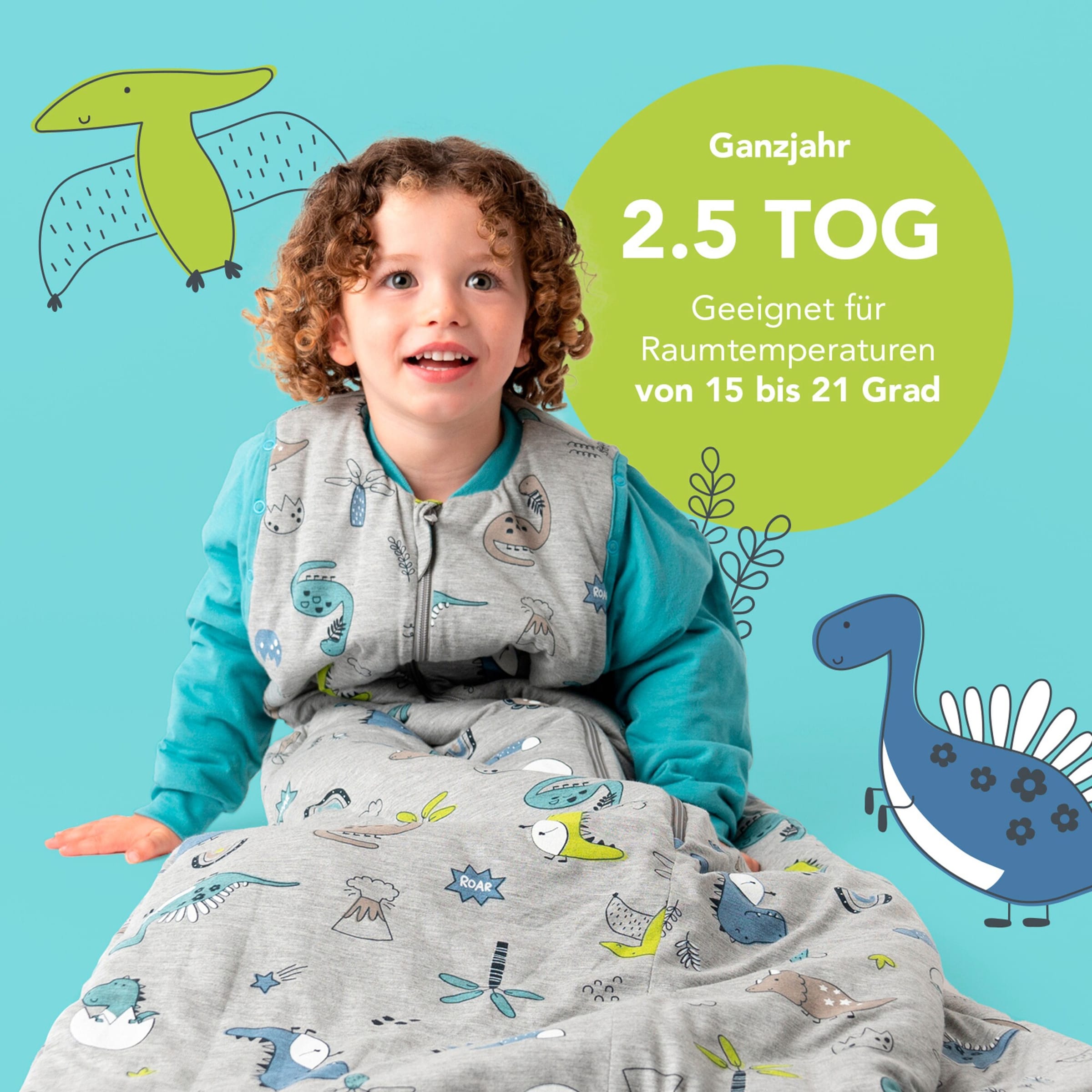 Schlummersack Schlafsack ohne Füßen 2.5 Tog