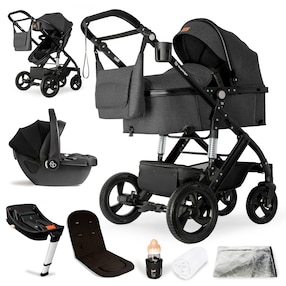 Kinderwagen Nizza + Babyschale + Isofix-Station