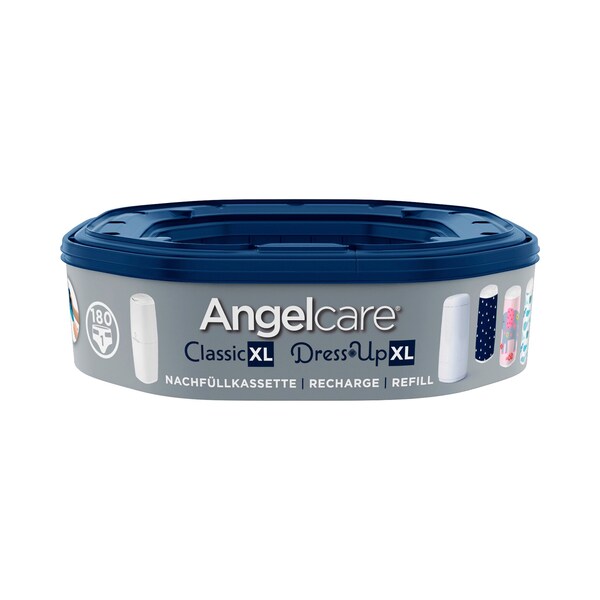 Angelcare - Cassette-recharge pour seaux à couches Dress-Up, Dress-Up XL et  Classic XL