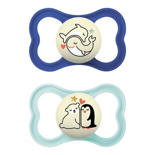 2er-Pack Schnuller Supreme Night Silikon, 6-16M