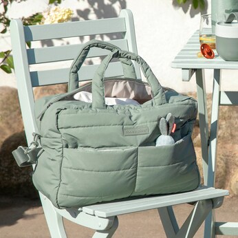 Gesteppte Wickeltasche