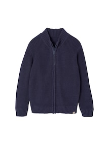 Strickjacke mit Stehkragen für Jungen