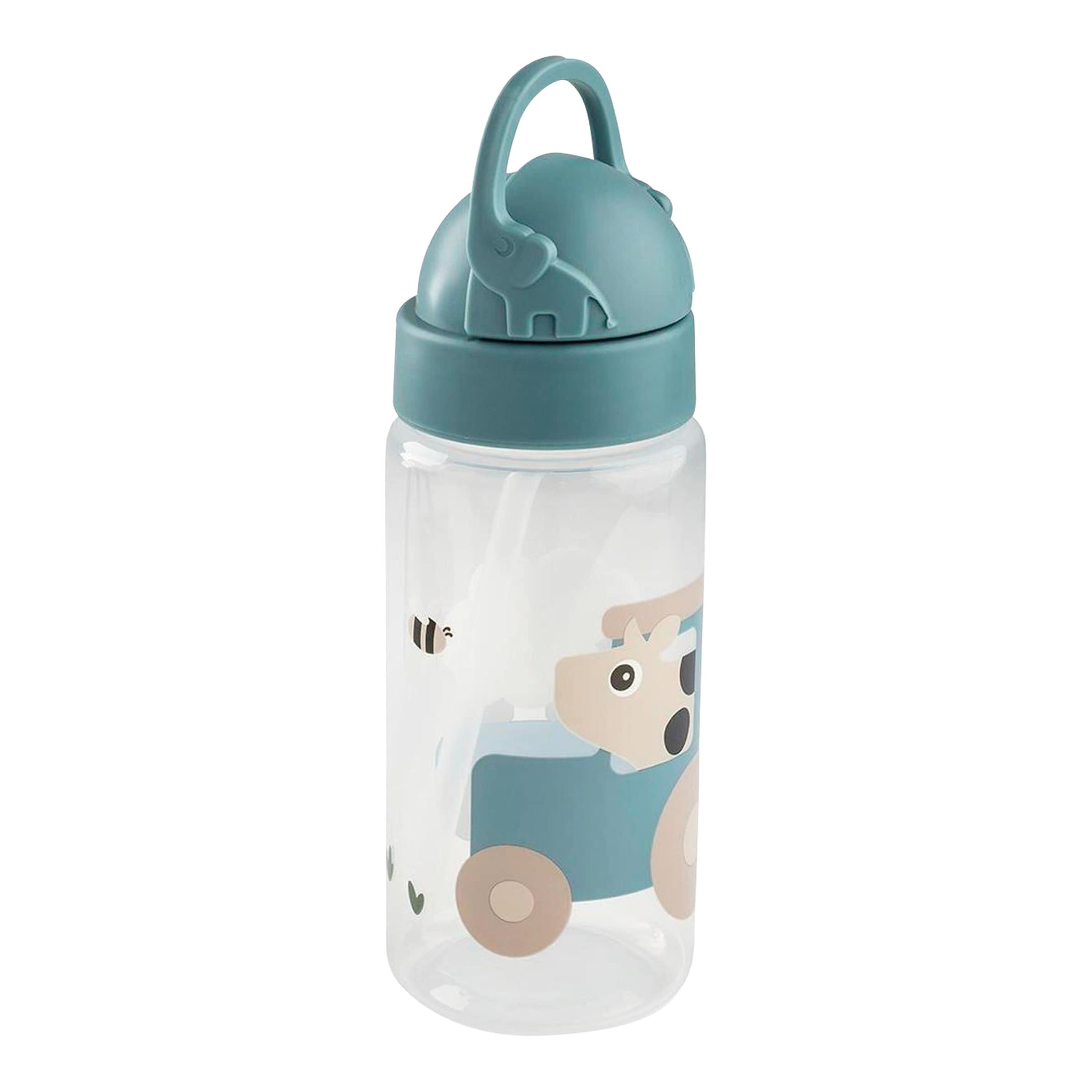Done By Deer Trinkflasche mit Strohhalm, 350ml