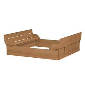 Sandkasten, aufklappbare Sitzbank Outdoor +