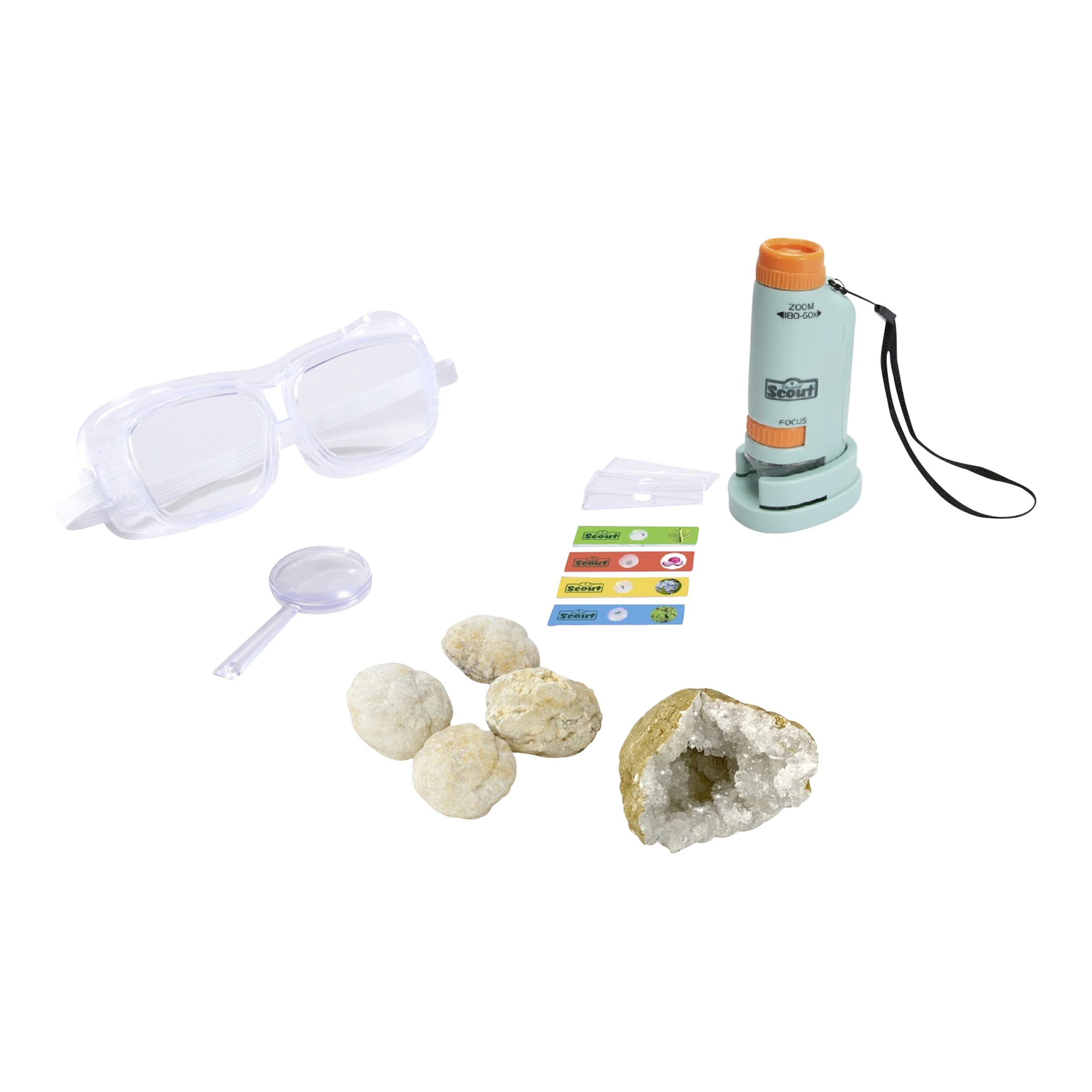 Simba Scout Geoden 5 Stück + Taschenmikroskop