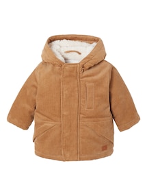 Baby Cordjacke mit Fellimitat-Futter, Recycling-Polyester