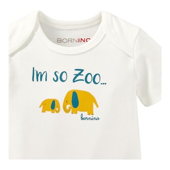 2er-Pack Bodys kurzarm Zoo