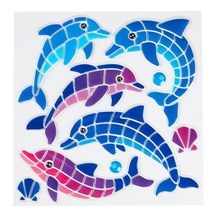 Bad-Sticker "Delfin", 9-teilig