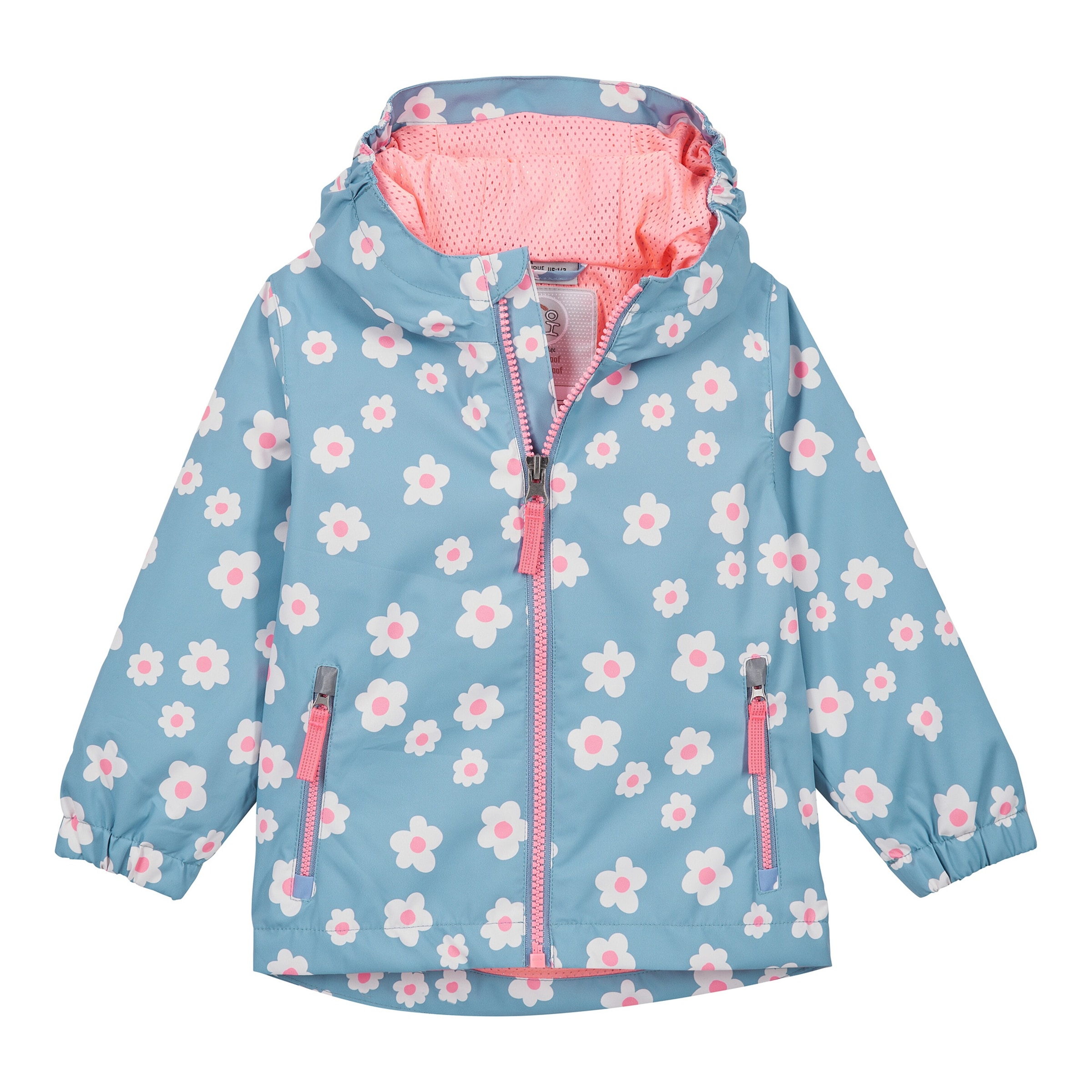 Killtec Regenjacke mit Kapuze und Mitwachsfunktion Blumen