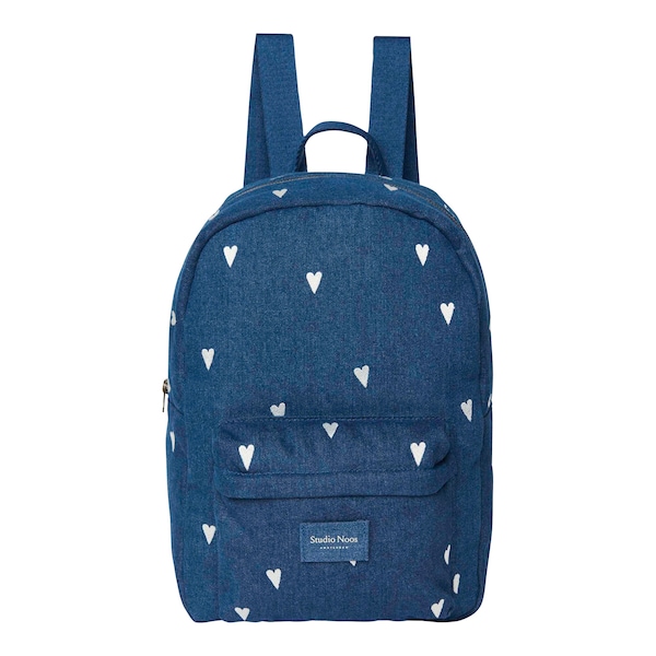 Denim weiße Herzen
