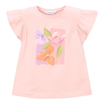 T-Shirt Flügelarm Blumen