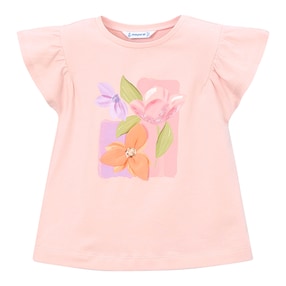 T-Shirt Flügelarm Blumen