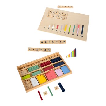 Lernbox Rechenstäbchen mit Zahlen Educate