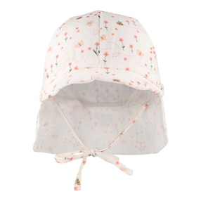 Schirmmütze mit Nackenschutz Blumen