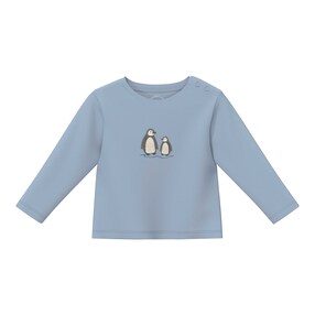 Shirt langarm Häkel-Pinguine