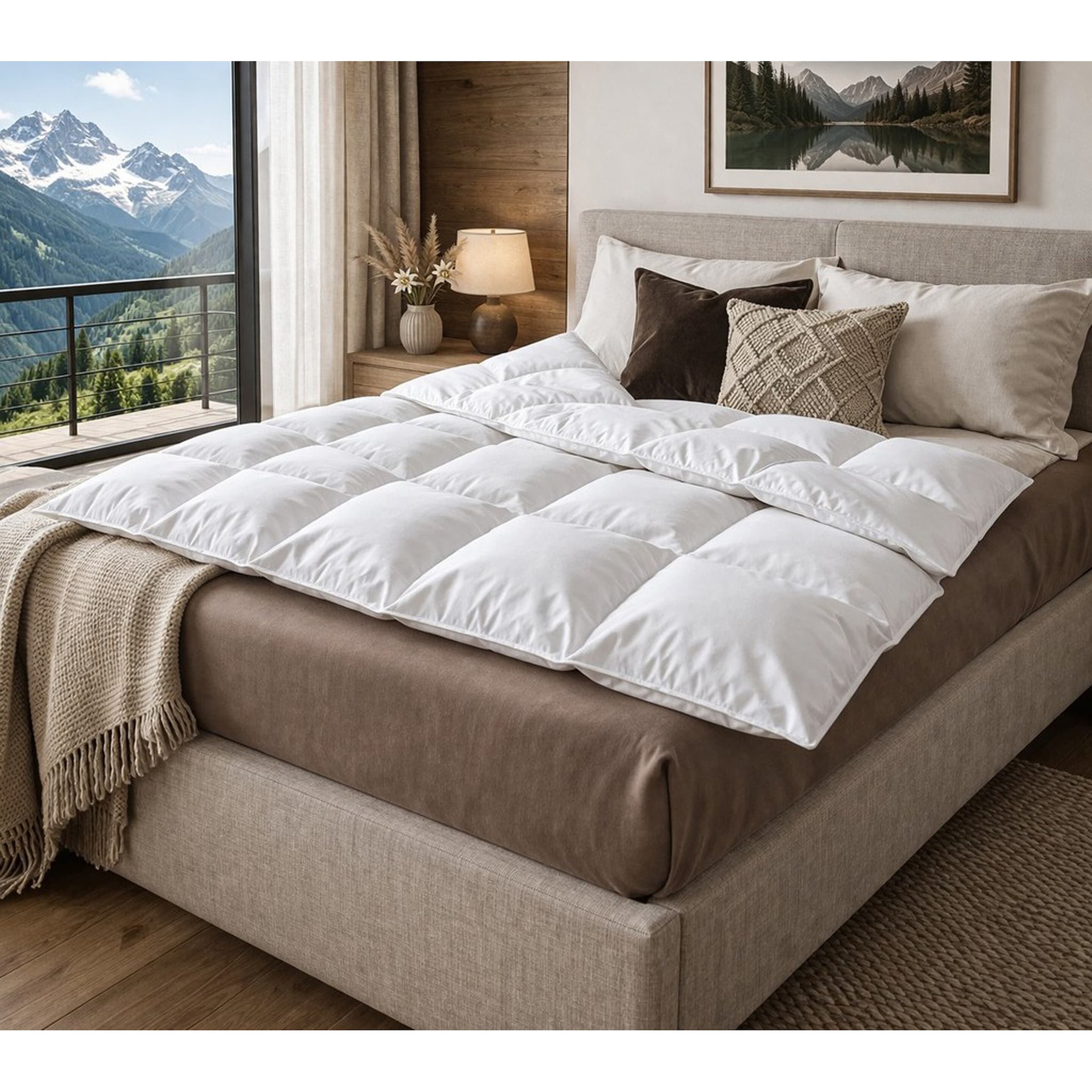 Feder-Daunen Steppbett "Zirbe", 135x200 cm