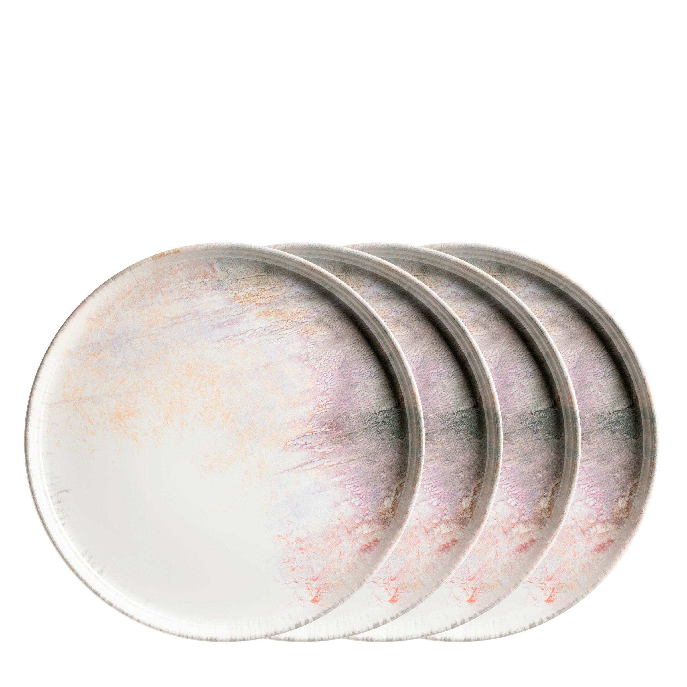 Platzteller-Set, Steinzeug Aquarellia