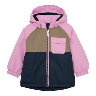 Winterjacke mit abnehmbarer Kapuze Colorblock