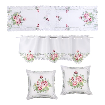 Ensemble textile «Rose», 4 pièces