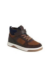 Gefütterte Sneakers für Jungen, mit elastischen Schnürsenkeln und Klettverschluss