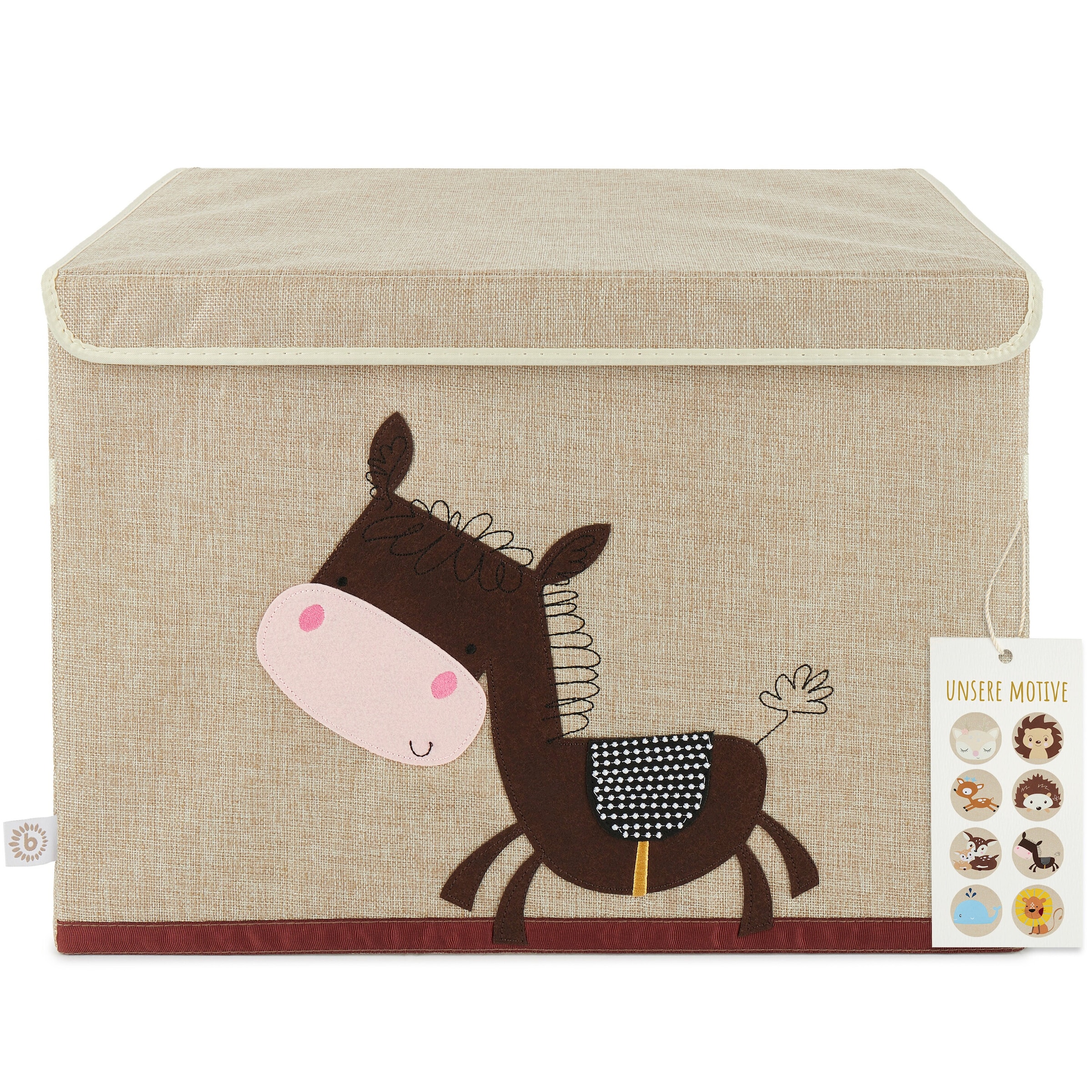 Bieco Aufbewahrungsbox mit Deckel Esel