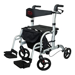Aluminium Hybrid Rollator und Transportrollstuhl - AT51005