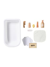 Puppen-Badewanne mit Zubehör aus Holz FSC®