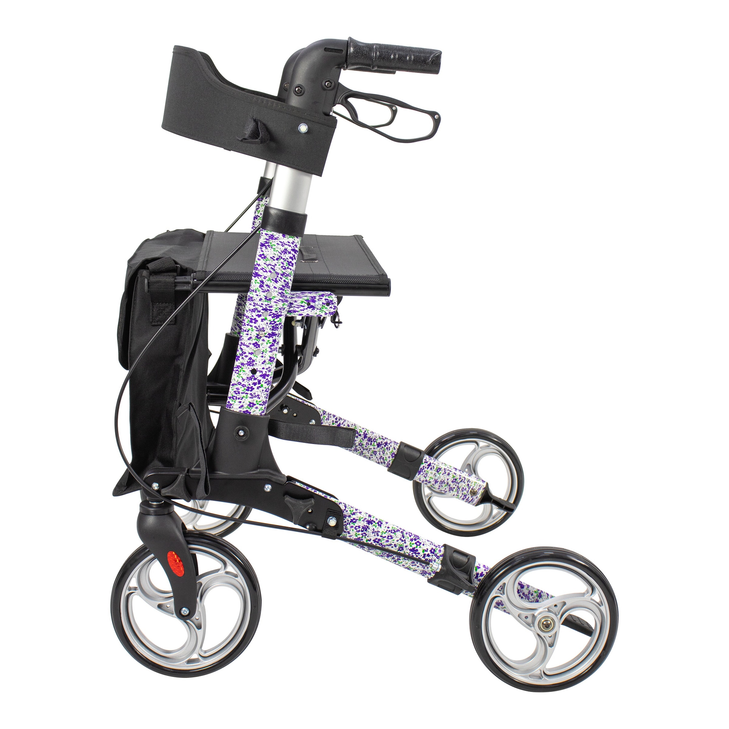 Leichtgewicht-Rollator Premium, Aluminium, mit Rückengurt und Tasche - AT51006