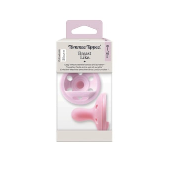 2er-Pack Schnuller Breast Like 6-18M