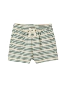 Baby Shorts aus Waffelpikee mit Streifen, Bio-Baumwolle