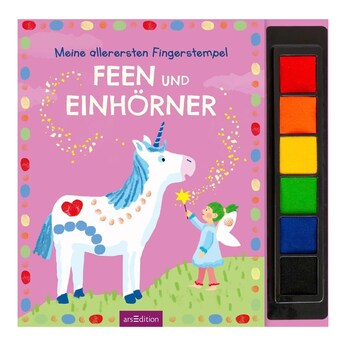 Malbuch Meine allerersten Fingerstempel - Feen und Einhörner