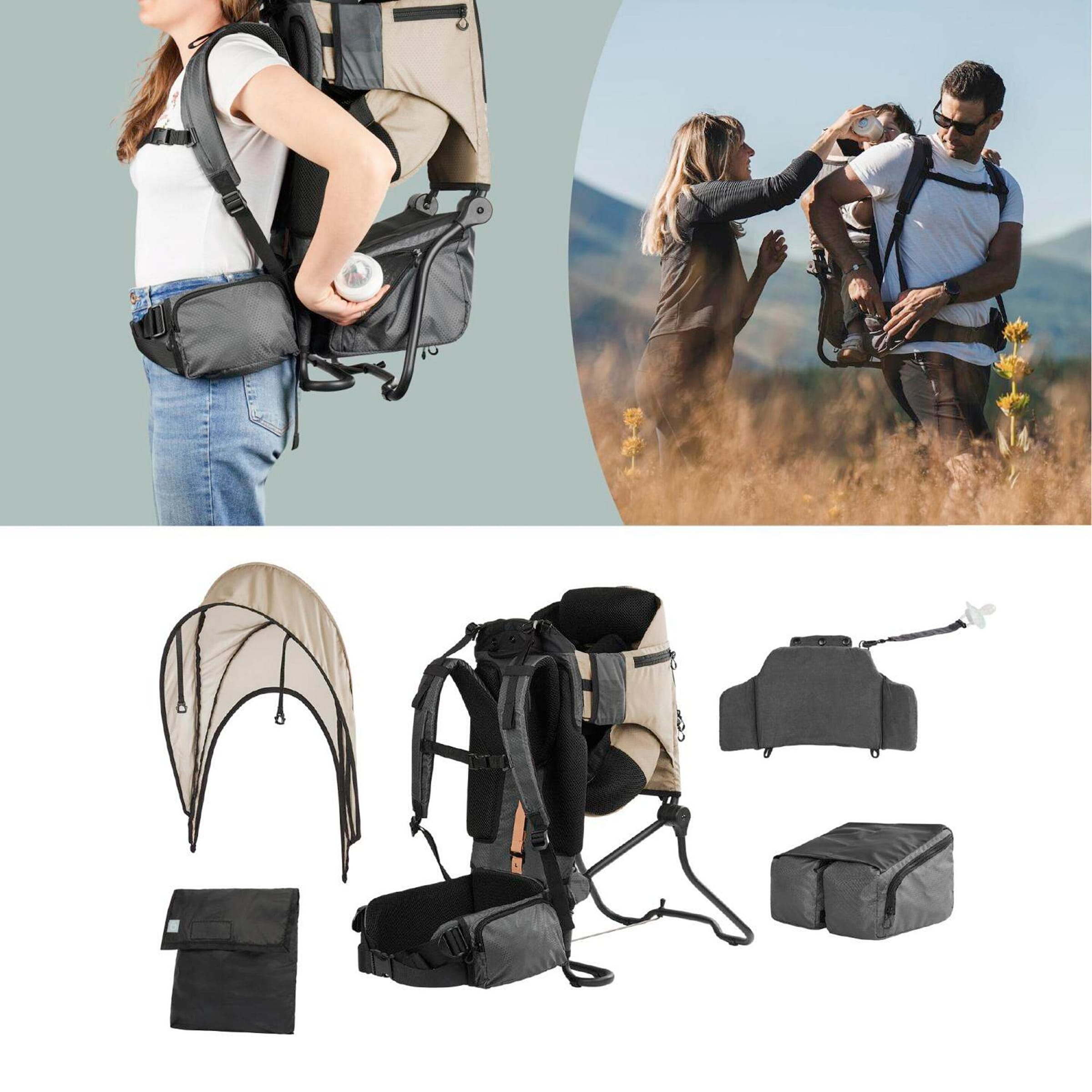 Babymoov Rückentrage Moov & Hike inkl. Regenschutz