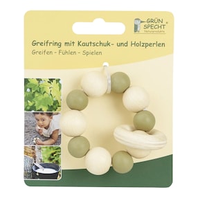 Greifring aus Holz mit Kautschuk
