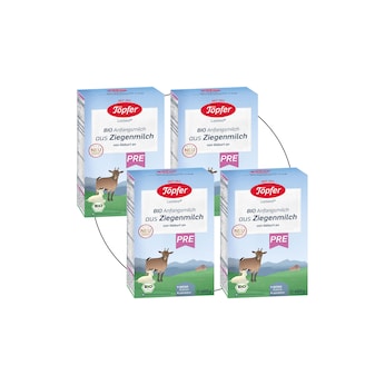 4er Pack Bio Anfangsmilch Pre Ziege, 400g