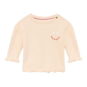 Sweatshirt Blumen Rüschen