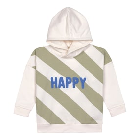 Sweat-shirt rayé avec capuche Happy Little Gang