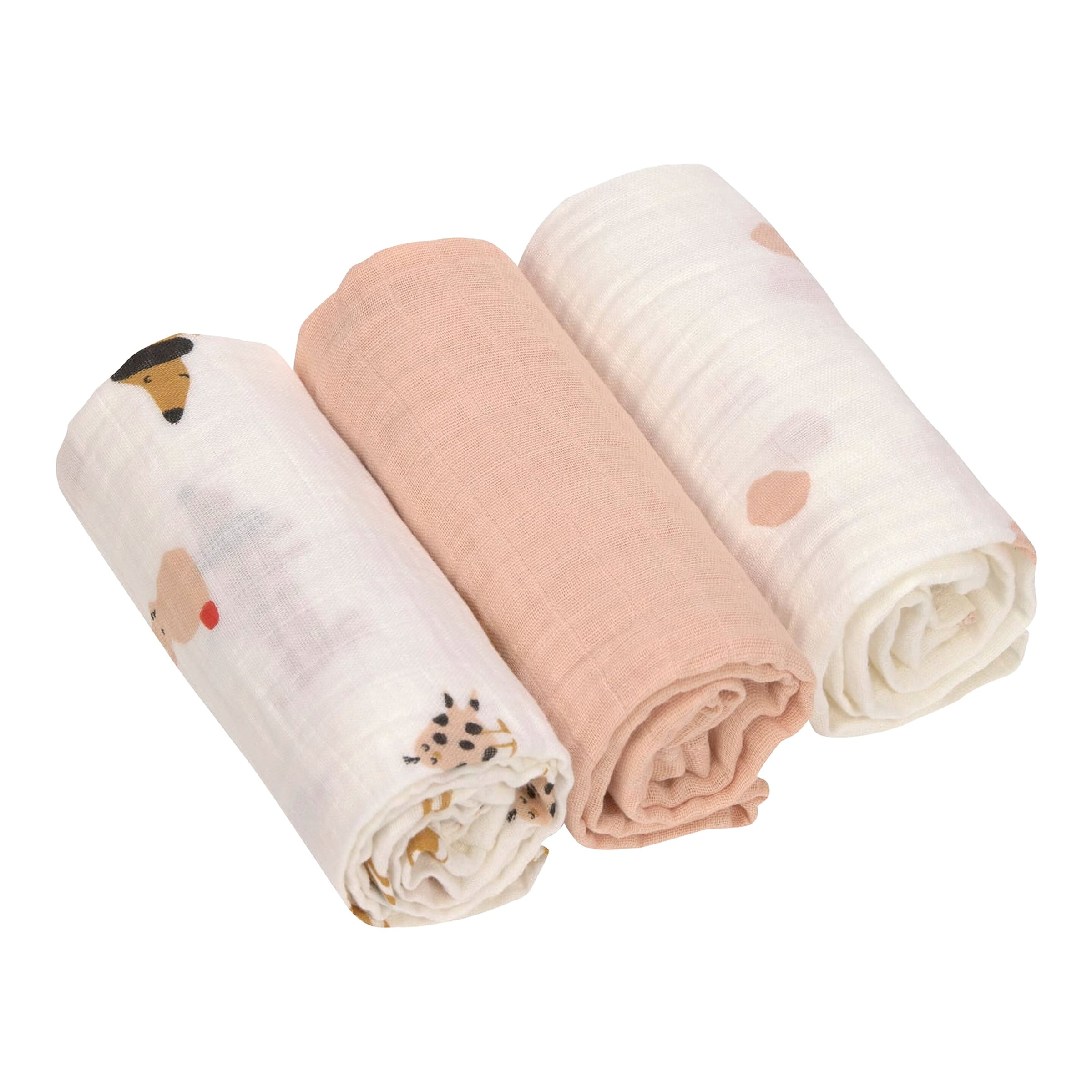 Lässig 3er-Pack Mullwindeln 60x60 cm