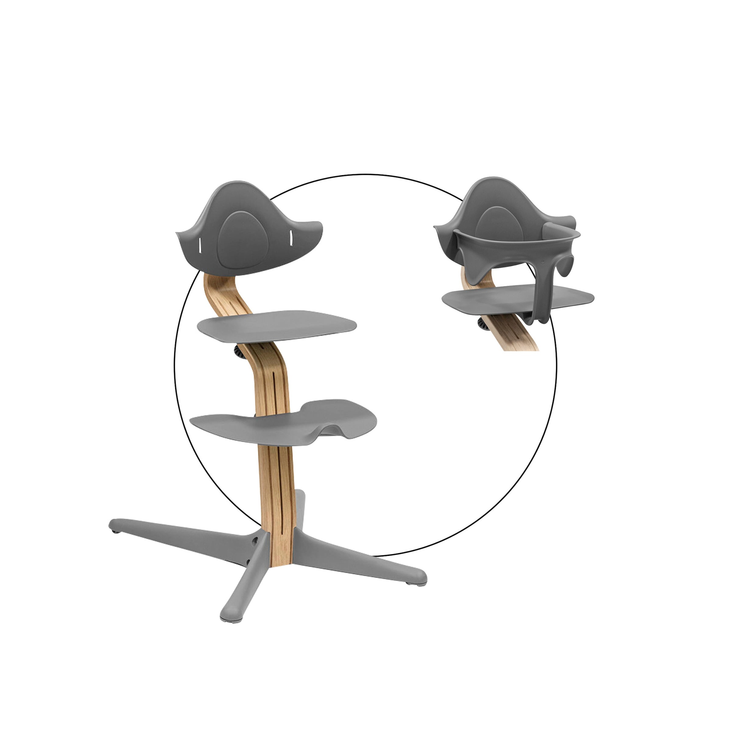 Stokke® Nomi Bundle Hochstuhl Eiche inkl. Babyset