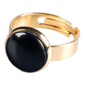 Bague «Hématite», réglable