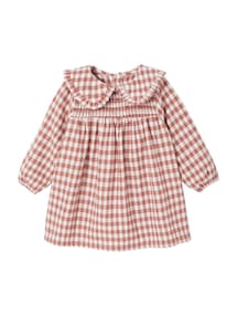 Baby Kleid aus Flanell mit Vichykaro