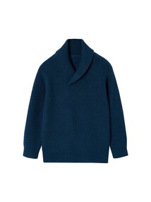 Jungen Pullover mit überkreuztem Stehkragen
